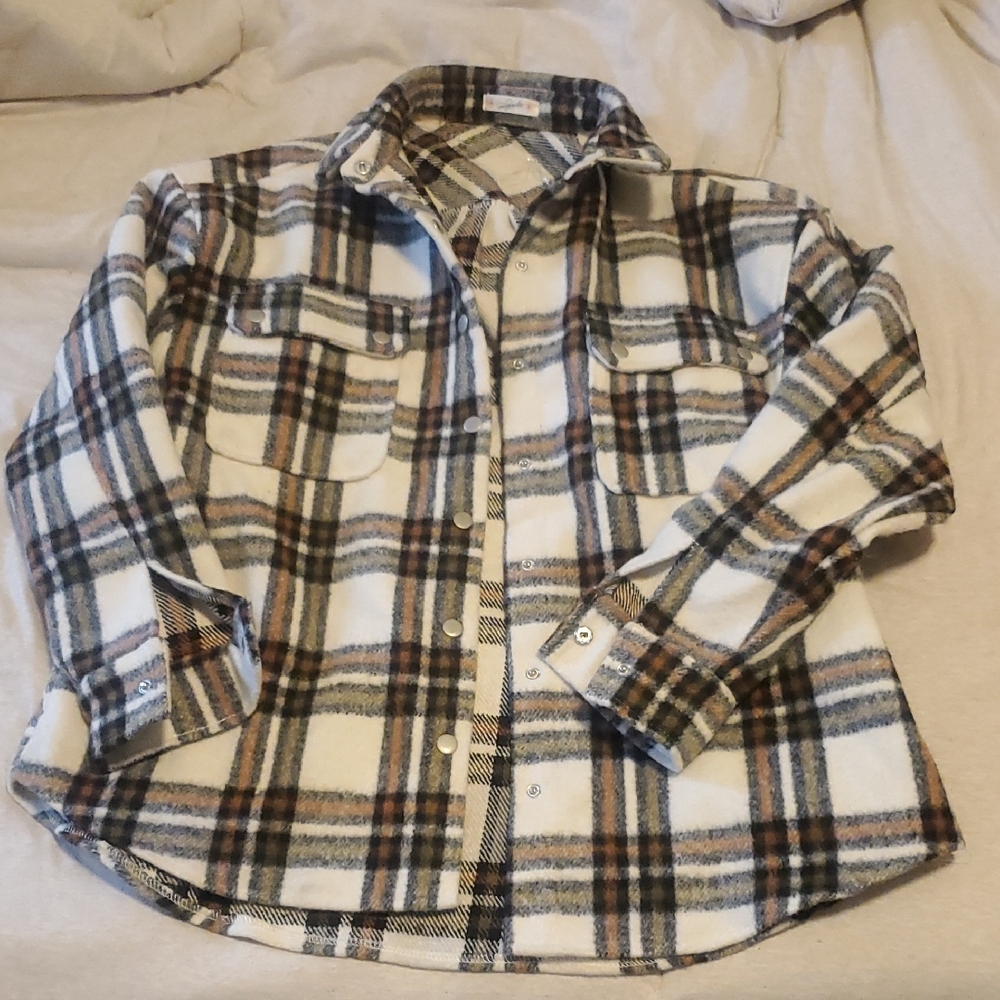 Plaid Button-Up Shirt